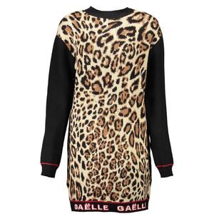 Gaelle Paris Beige Wool Women Women's Dress